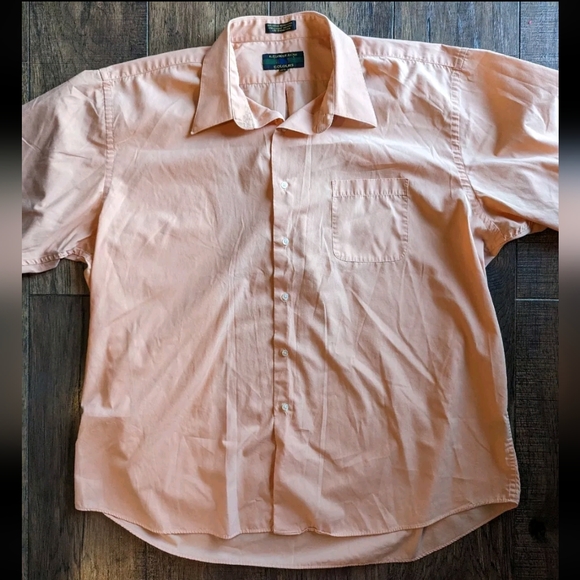 90s Vintage Colours By Alexander Julian Long Sleeve Button Down Shirt Peach 🍑 L - Picture 7 of 16